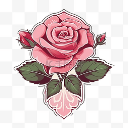 玫瑰花标签