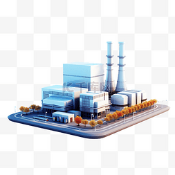 电插图图片_核电站与工厂隔离免费电力可再生