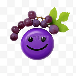 可重复使用的图片_水果可重复使用的紫色脸