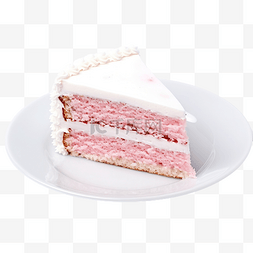 白盘背景素材图片_粉色蛋糕白盘
