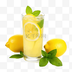 冰的果汁图片_夏日檸檬汁