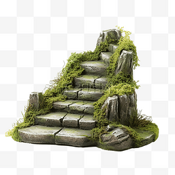 有台阶的家图片_有草的石台阶为仙女
