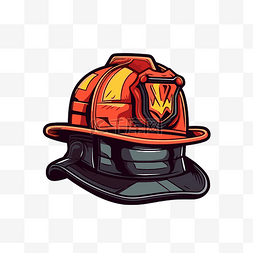 消防帽 向量
