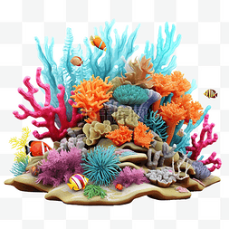 深海植物图片_珊瑚礁组成