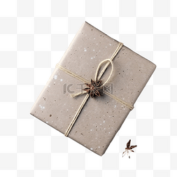 灰色包装盒图片_纸制圣诞礼盒，灰色混凝土上装有