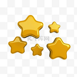 评论星星图片_带有光泽黄色星星的语音泡沫评论