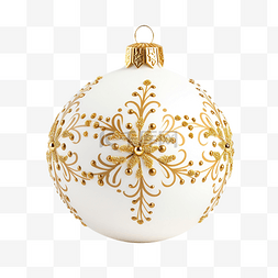 桌子上面图片_圣诞球金色装饰在白色木质上，上