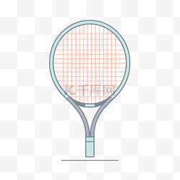 网球拍矢量图片_网球拍的插图 向量