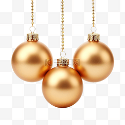金色圣诞节快乐图片_带珠子的金色球