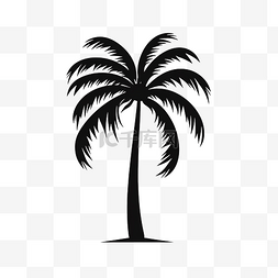 椰子林图片_棕櫚樹剪影