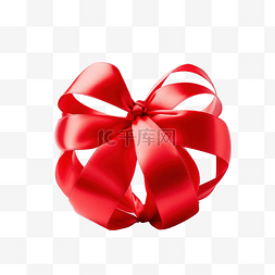 闪亮白色图片_圣诞礼物包装丝带礼物一球红丝带