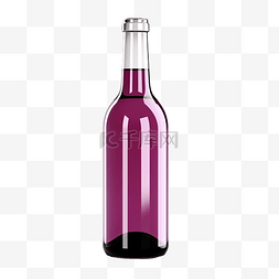 酒紫色饮料瓶