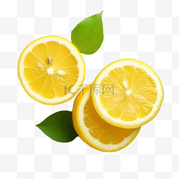 夏季柠檬果汁图片_酸黄柠檬高维生素柠檬切片夏季柠