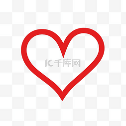 红心背景图图片_简单的红心轮廓图