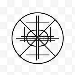 洪图片_占星术的占星符号孤立的插图符号