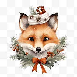 狐狸圣诞快乐
