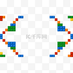 区块链主链图图片_乐高彩色玩具边框