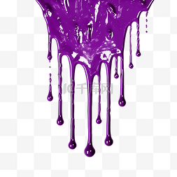 紫色闪光滴落