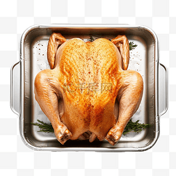 蛋白质粉图片_烤盘中的生火鸡准备烹饪