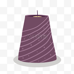 紫色圆锥香薰灯