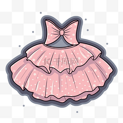 可爱的粉色小女孩连衣裙