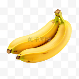 放入水中的水果图片_新鲜黄色香蕉水果 PNG