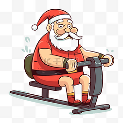 练习纸图片_圣诞老人锻炼 向量