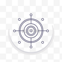 发射性的图片_带有字母目标的圆圈图标 向量