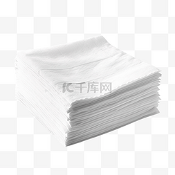 物料堆放图片_两块折叠的白色薄纸或餐巾整齐地