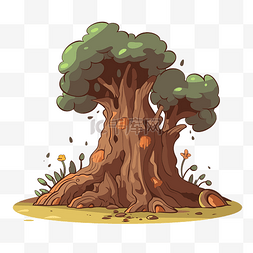 棕色树干 向量