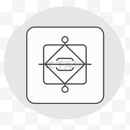 正方形中四个圆的符号 向量