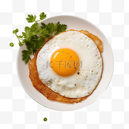 水彩煎蛋图片_早餐 煎蛋