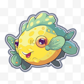 小黄鱼贴纸