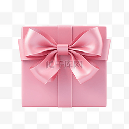鹰和丝带图片_带丝带蝴蝶结的粉色礼品盒
