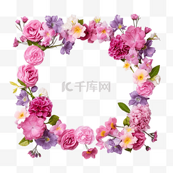 花卉装饰框