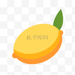 黄柠檬装饰图片_柠檬黄色水果