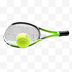 黑色网球拍图片_网球拍和球