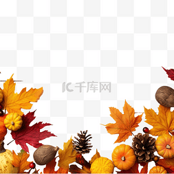 葫芦丝钢琴图片_木制秋季装饰的顶视图