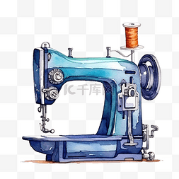 水彩缝纫机