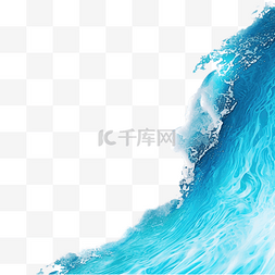 蓝色的冰质地图片_波浪海洋顶视图