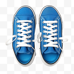 一双蓝色的鞋子