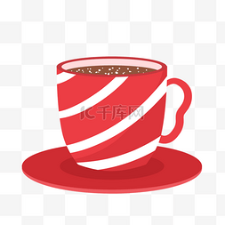 红色咖啡热饮杯子