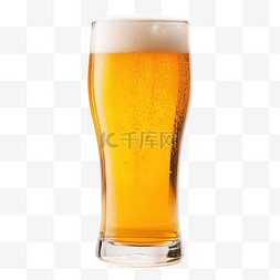 白色啤酒图片_杯啤酒隔离