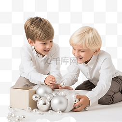 玩娃娃小男孩图片_圣诞节快乐