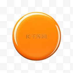 橙色空白圆圈按钮徽章