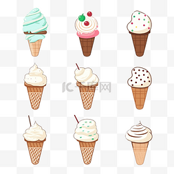 卡通冰淇淋糖果图片_儿童卡通冰淇淋套连点教育游戏