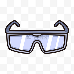 护目镜卡通线条玻璃泳镜