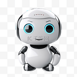 助手机器人图片_3D聊天机器人网站智能助手