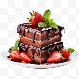草莓糖果图片_蛋糕巧克力和草莓