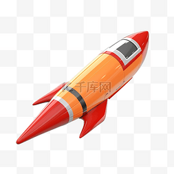 火箭穿梭图片_3d 渲染的飞行火箭